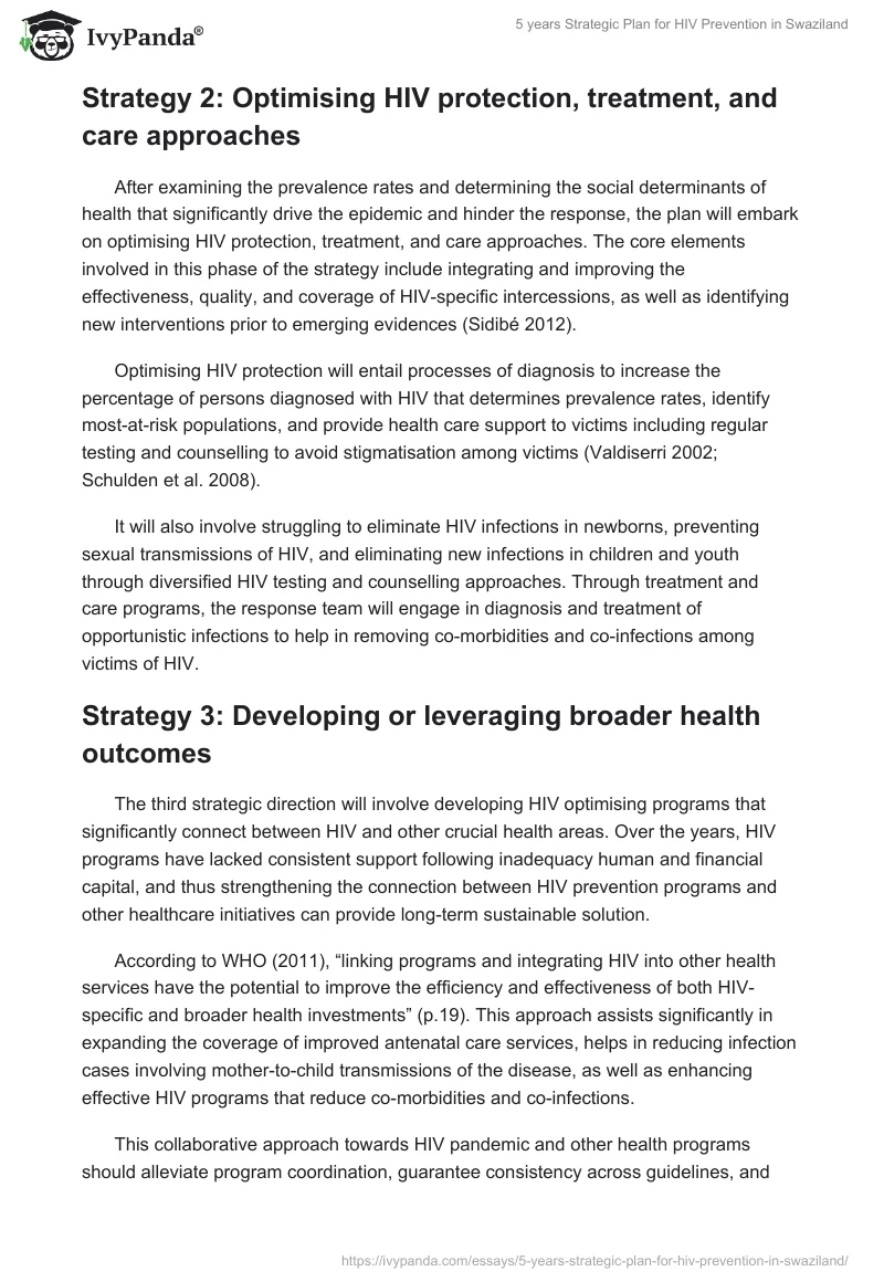 5 Years Strategic Plan for HIV Prevention in Swaziland. Page 5