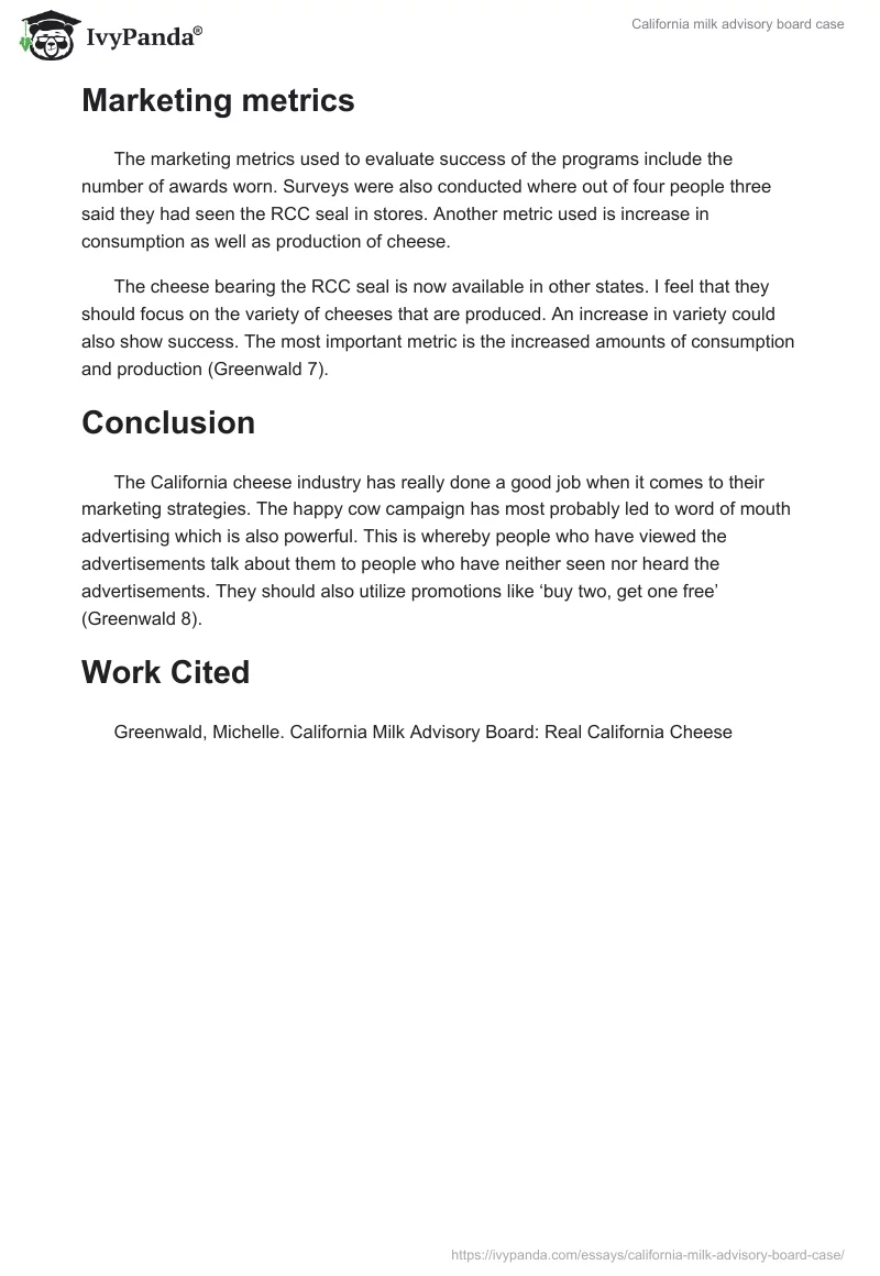 California milk advisory board case. Page 3
