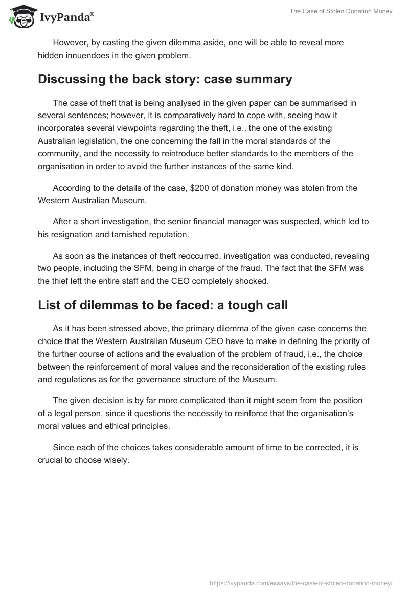 The Case of Stolen Donation Money. Page 4