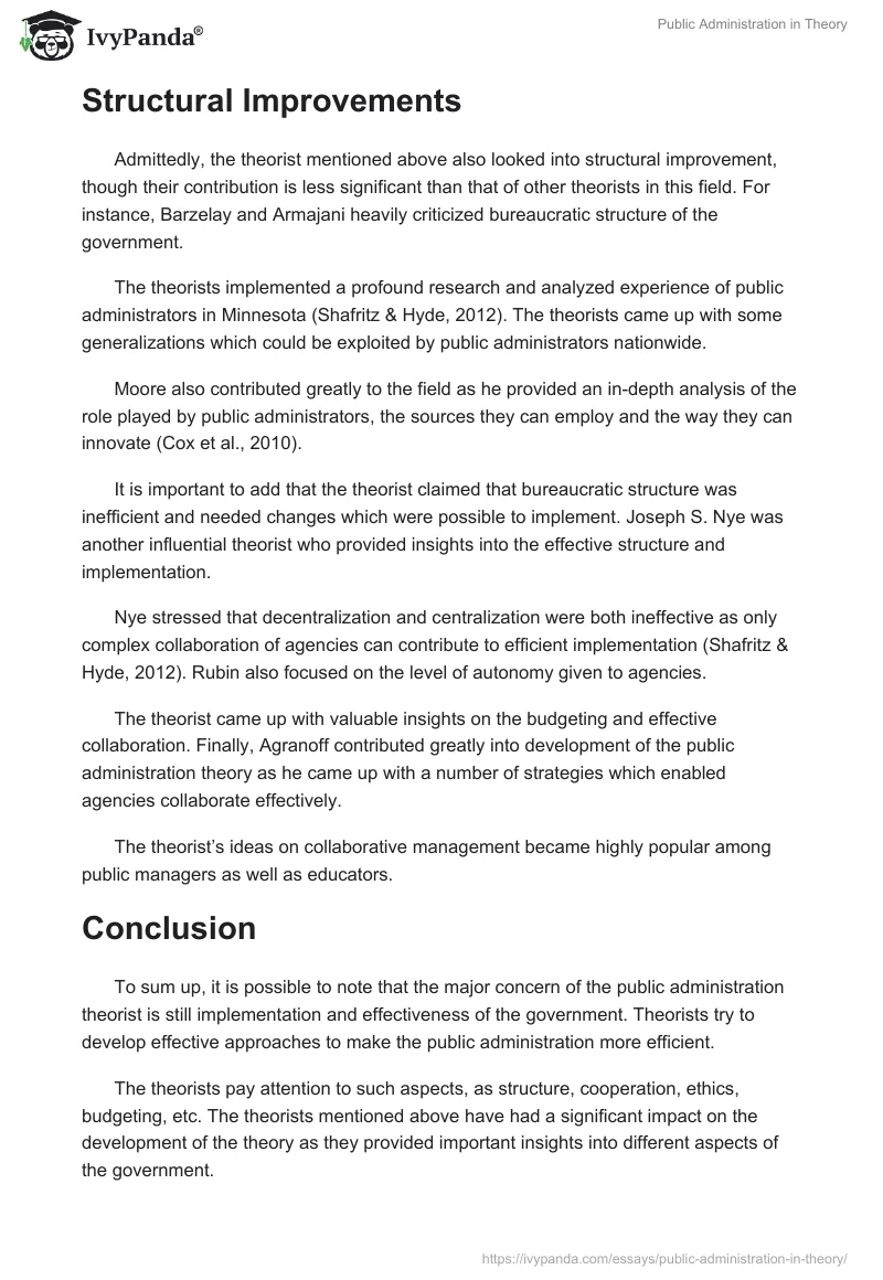 Public Administration in Theory. Page 2