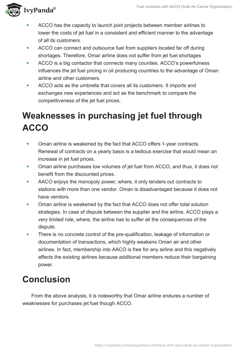 Fuel contracts with AACO (Arab Air Carrier Organization). Page 2