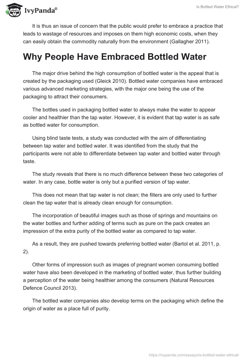 Is Bottled Water Ethical?. Page 2