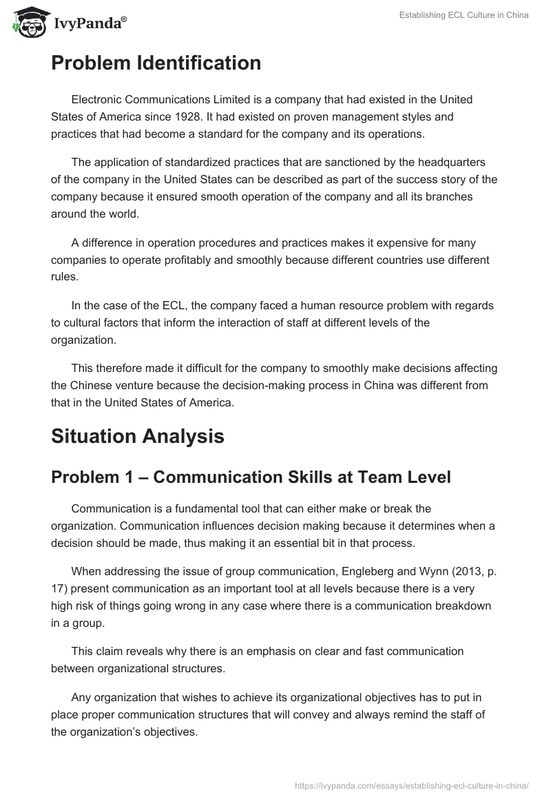 Establishing ECL Culture in China. Page 2