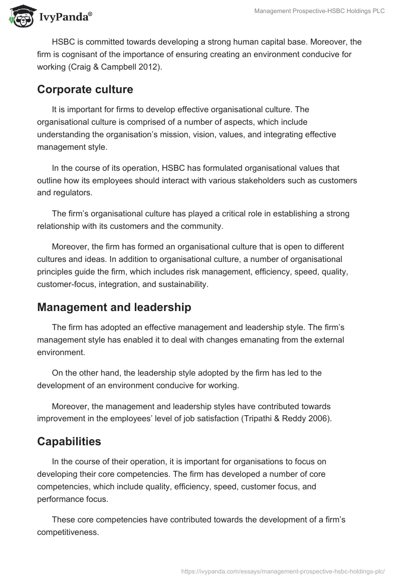 Management Prospective-HSBC Holdings PLC. Page 5