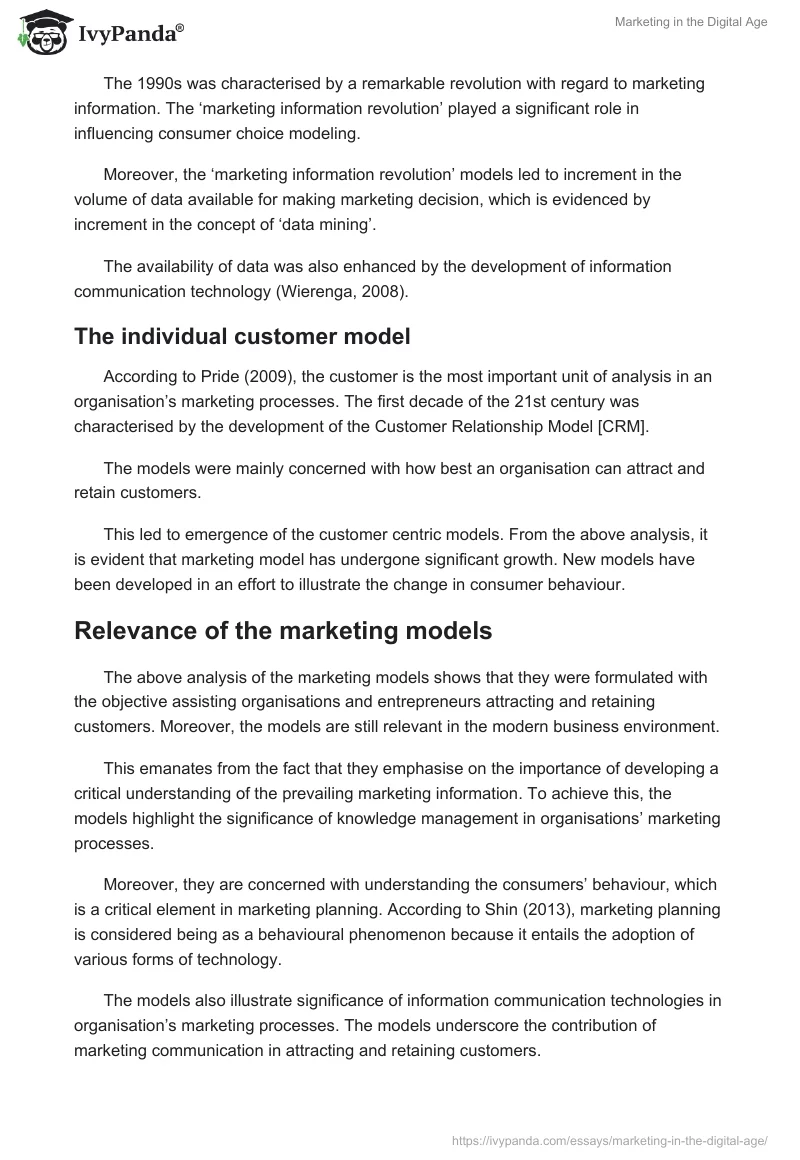 Marketing in the Digital Age. Page 4