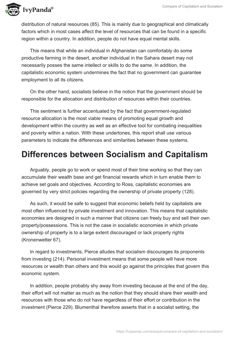 Compare of Capitalism and Socialism. Page 4