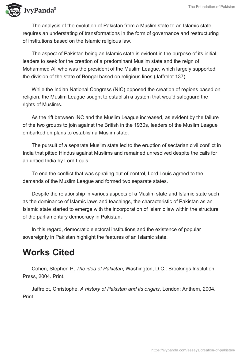The Foundation of Pakistan. Page 2