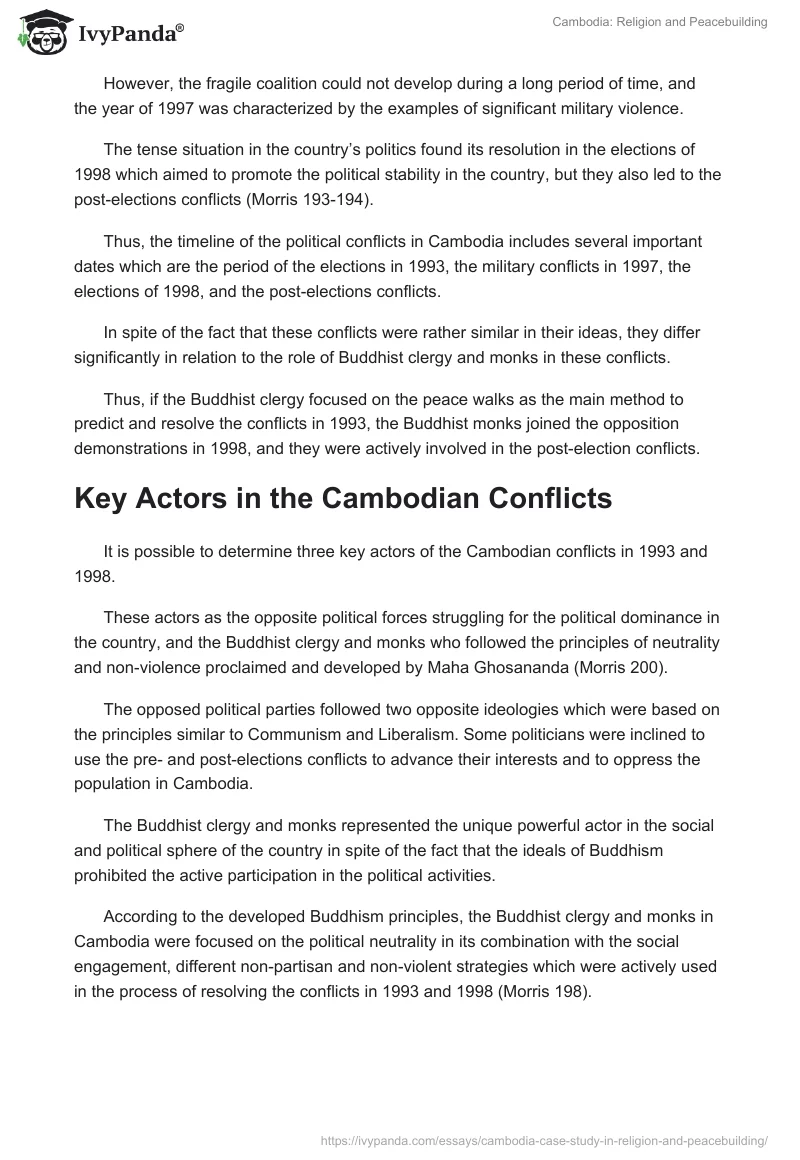 Cambodia: Religion and Peacebuilding. Page 2