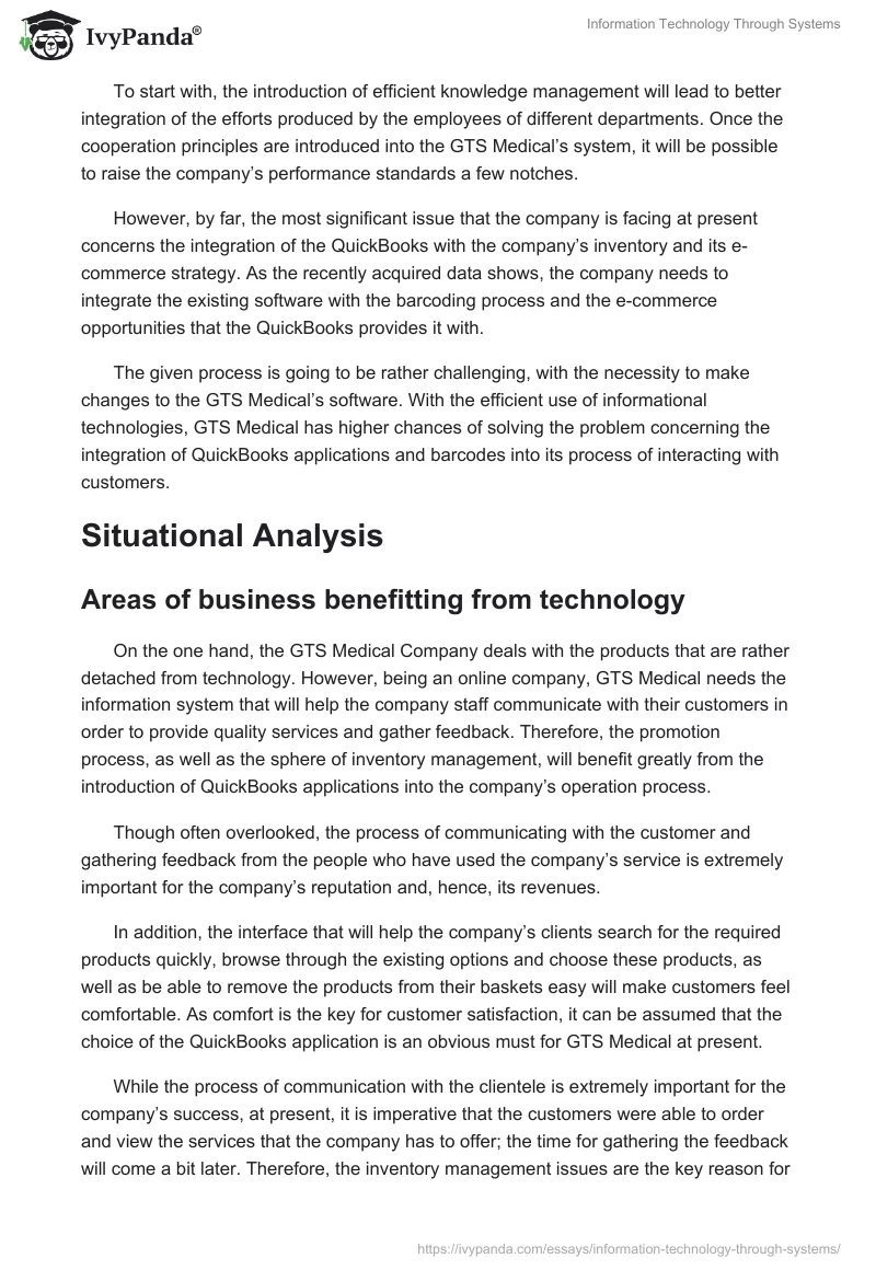 Information Technology Through Systems. Page 3