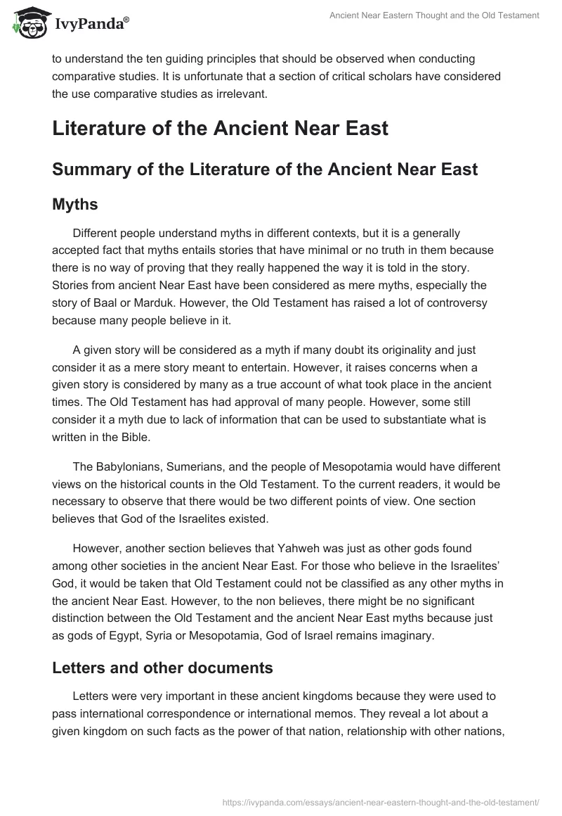 Ancient Near Eastern Thought and the Old Testament. Page 3