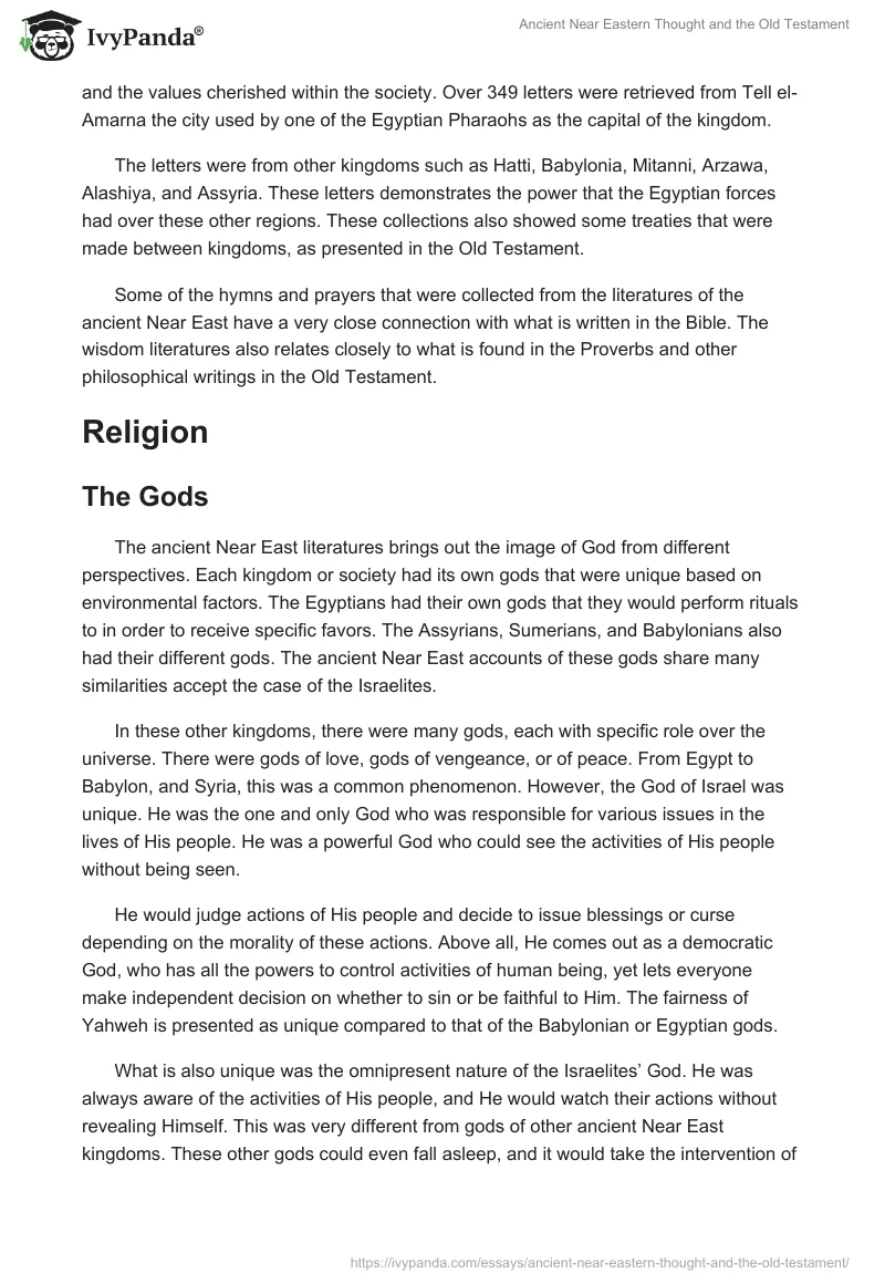 Ancient Near Eastern Thought and the Old Testament. Page 4