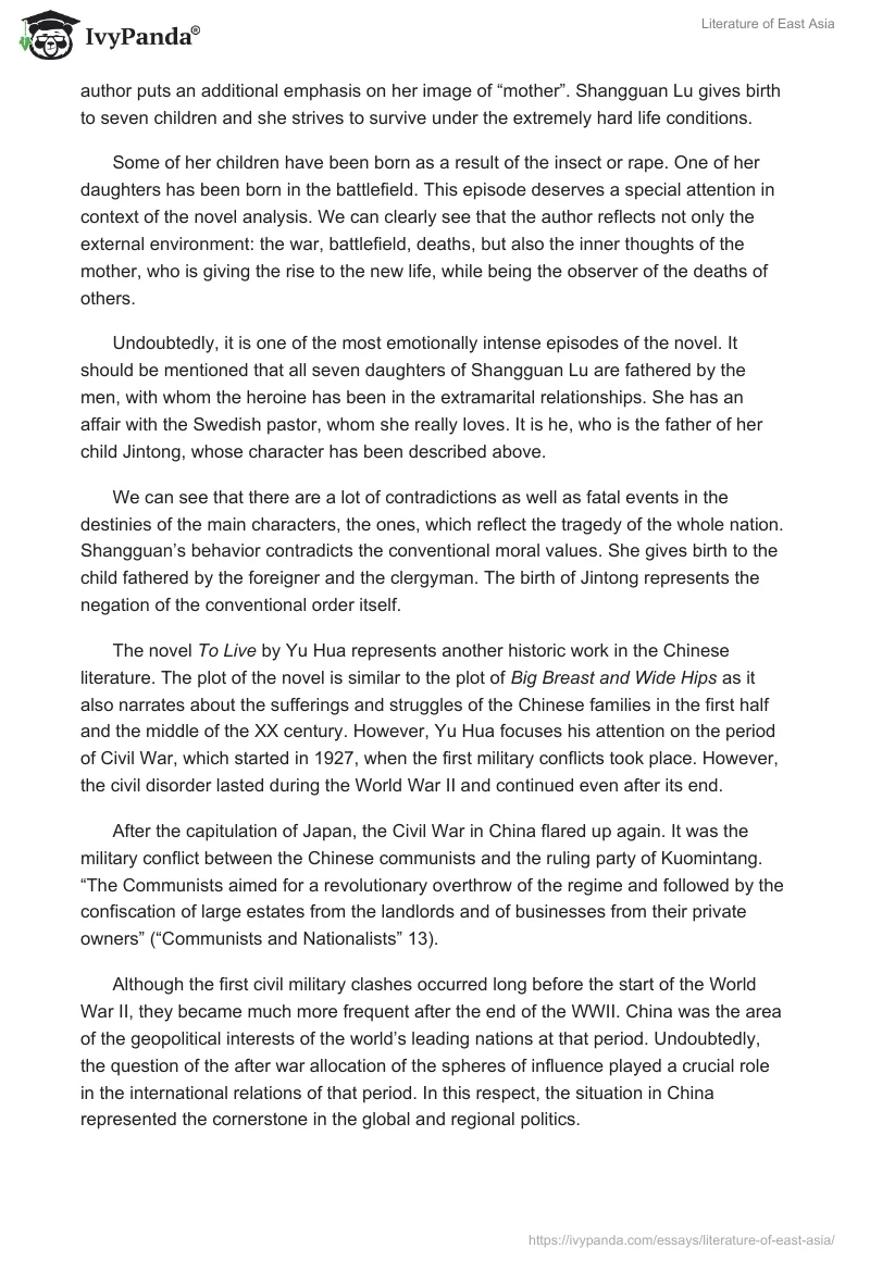 Literature of East Asia. Page 4