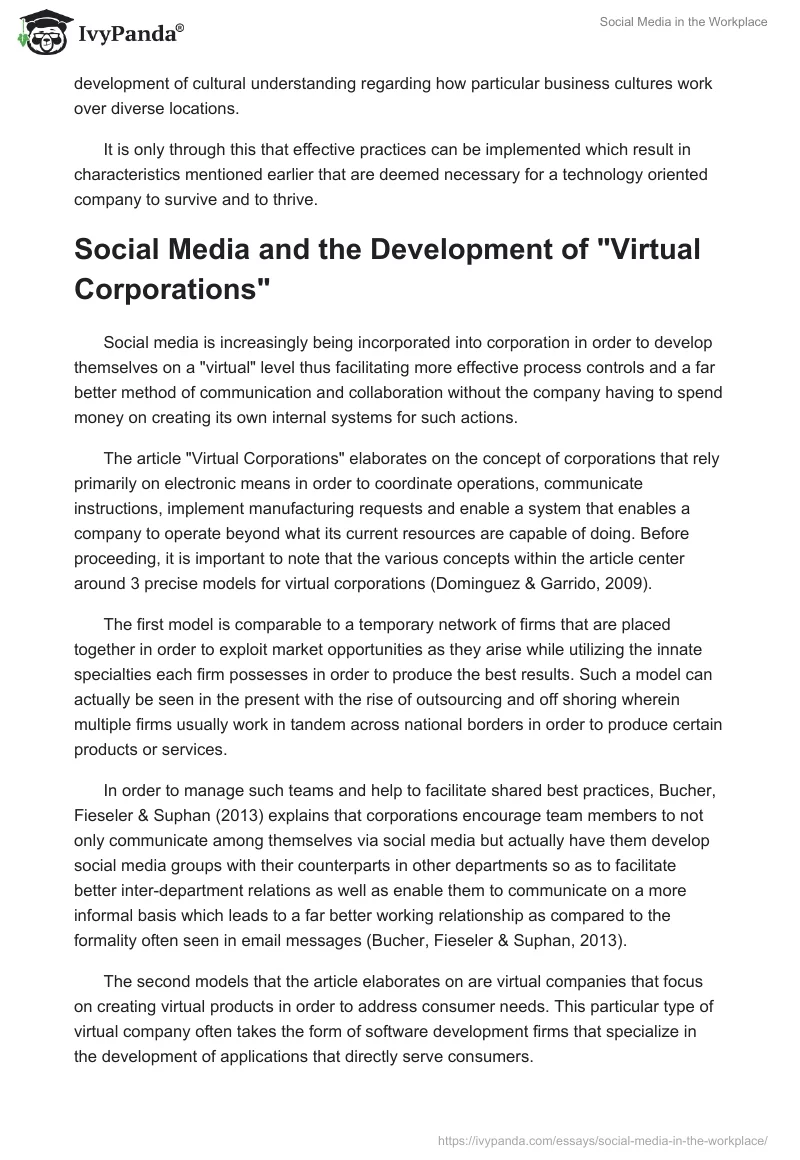 Social Media in the Workplace. Page 3