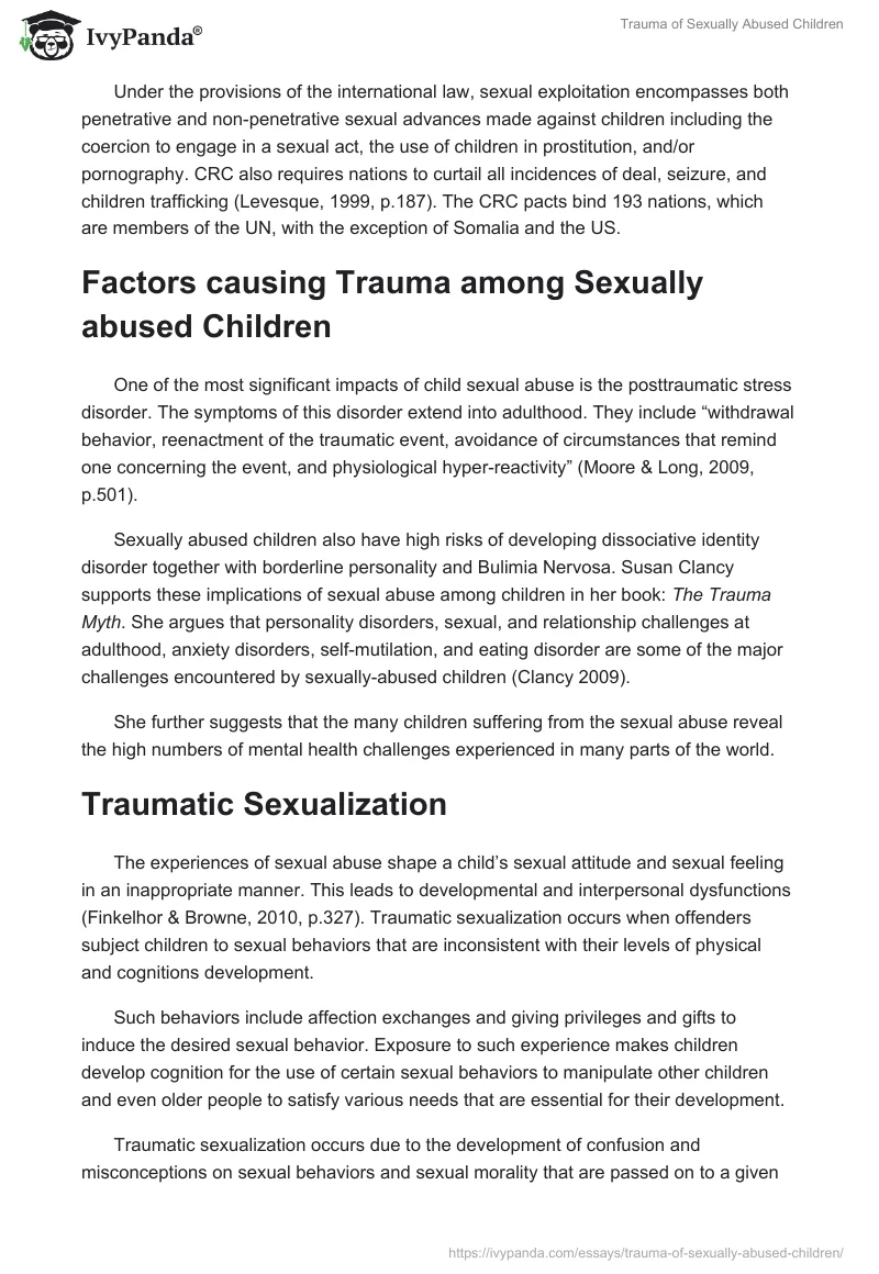Trauma of Sexually Abused Children. Page 5