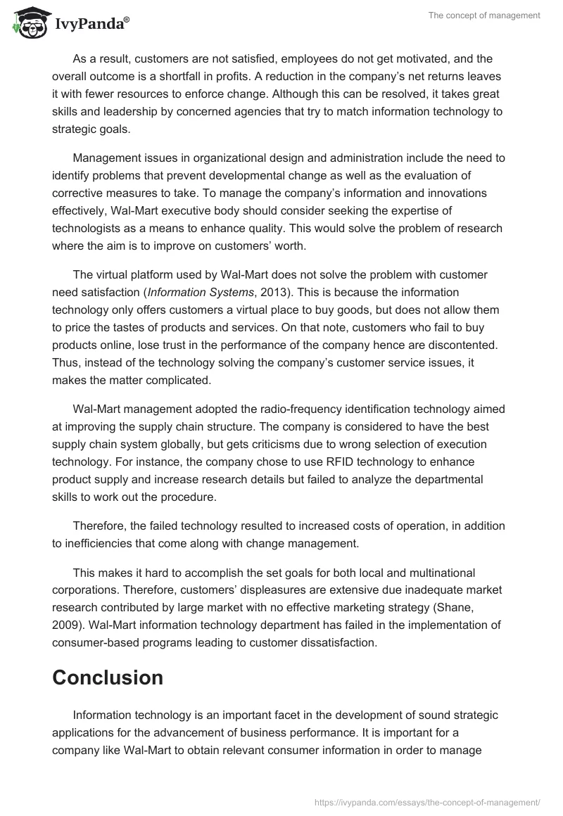 The concept of management. Page 3