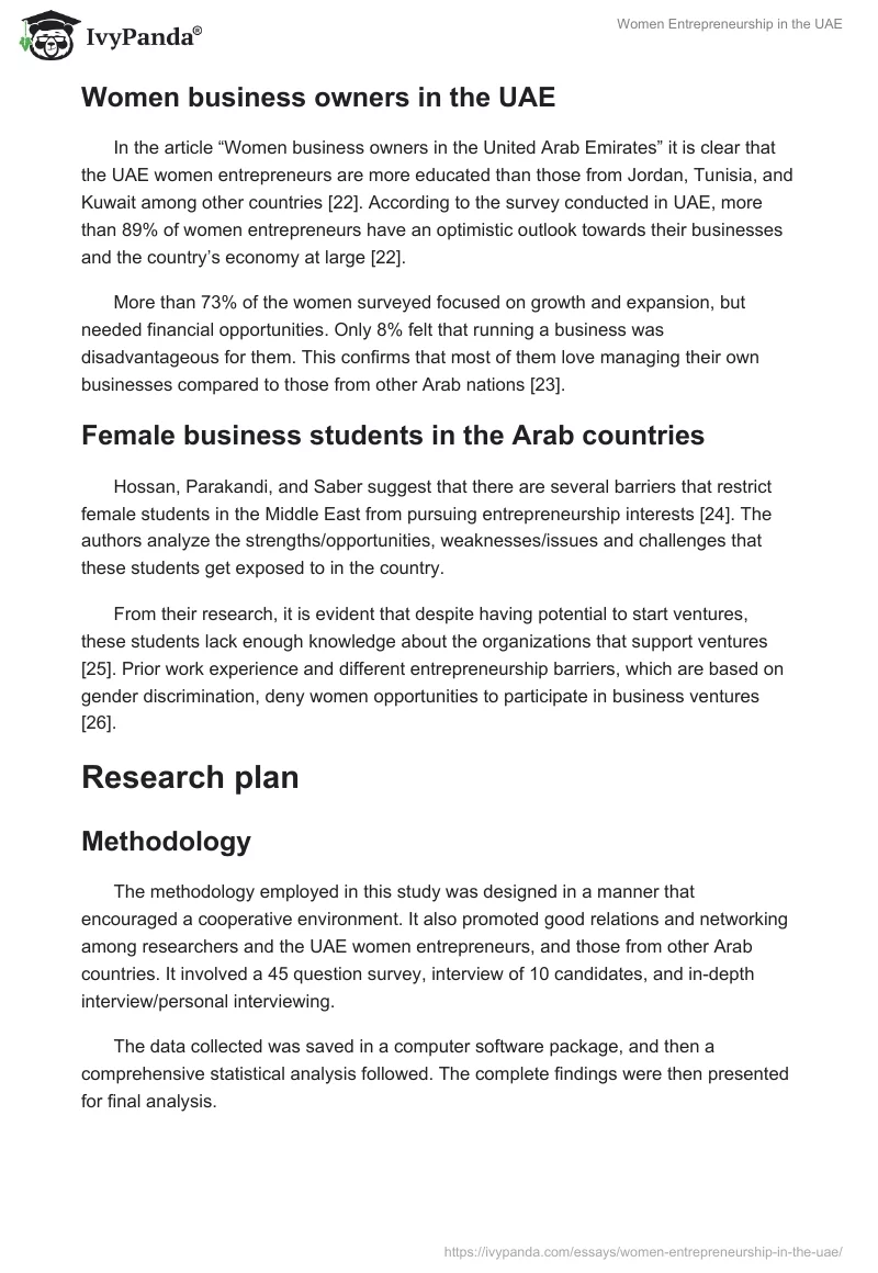 Women Entrepreneurship in the UAE. Page 5