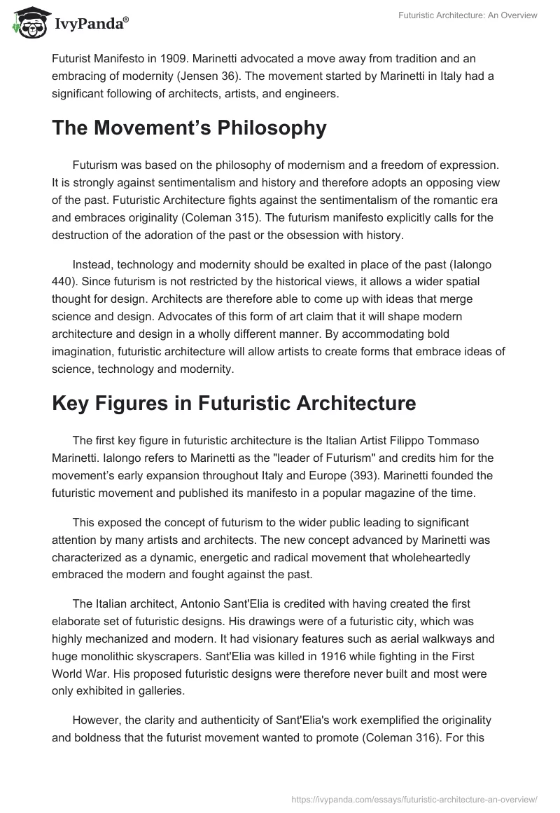 Futuristic Architecture: An Overview. Page 2