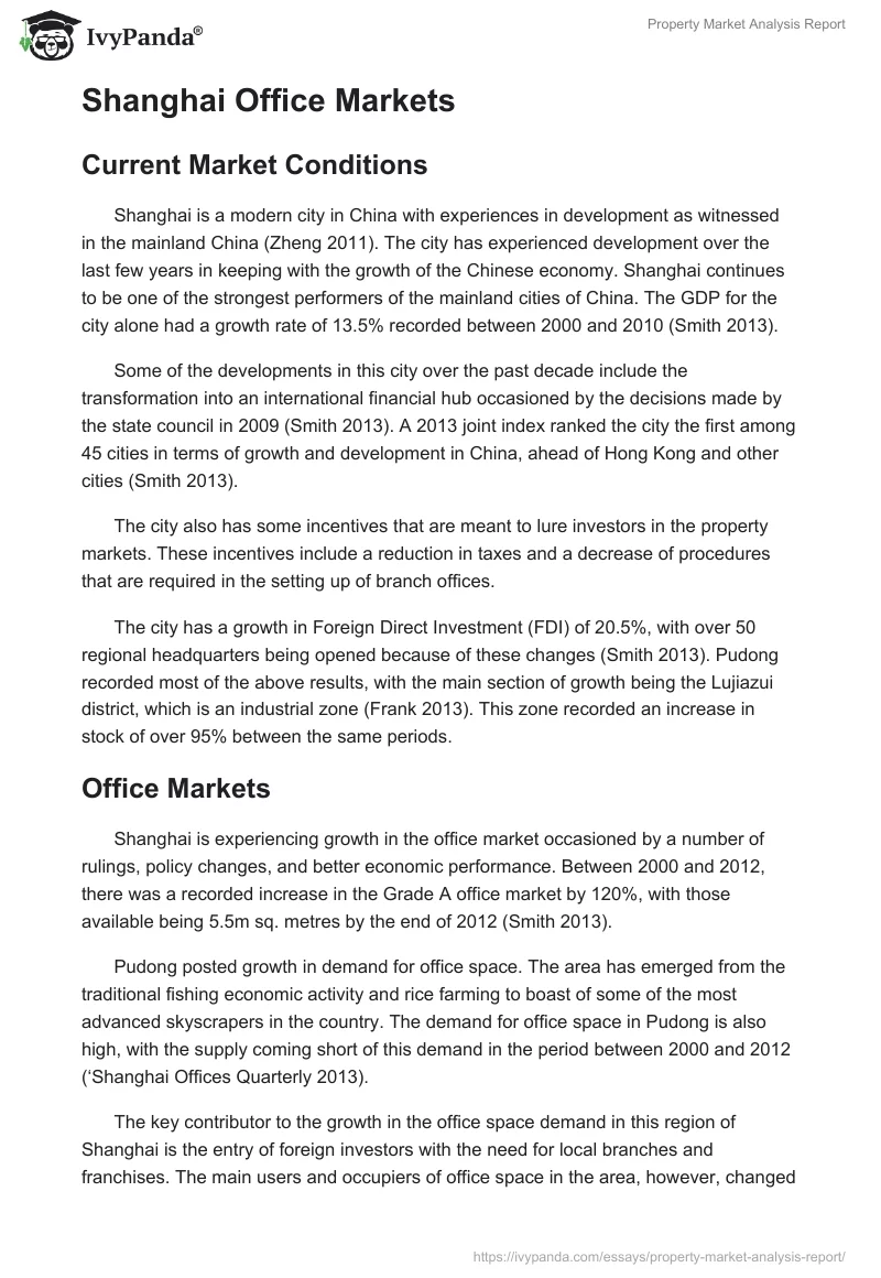 Property Market Analysis Report. Page 2