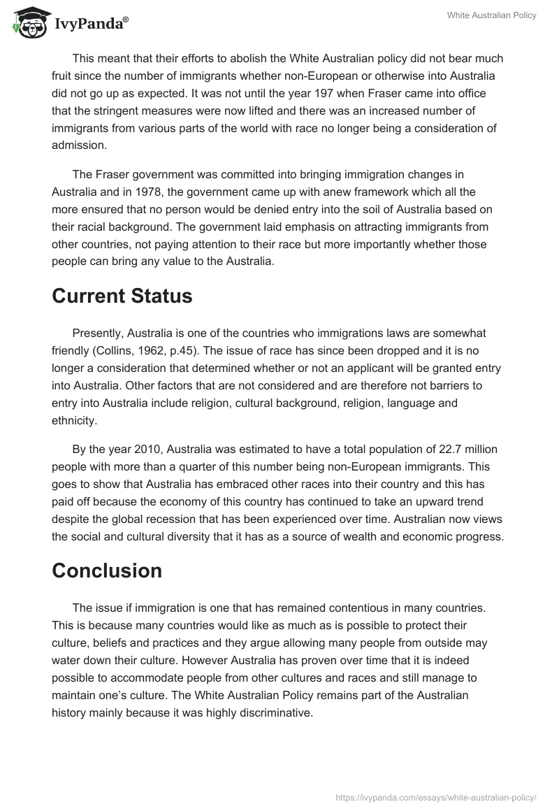 White Australian Policy. Page 4
