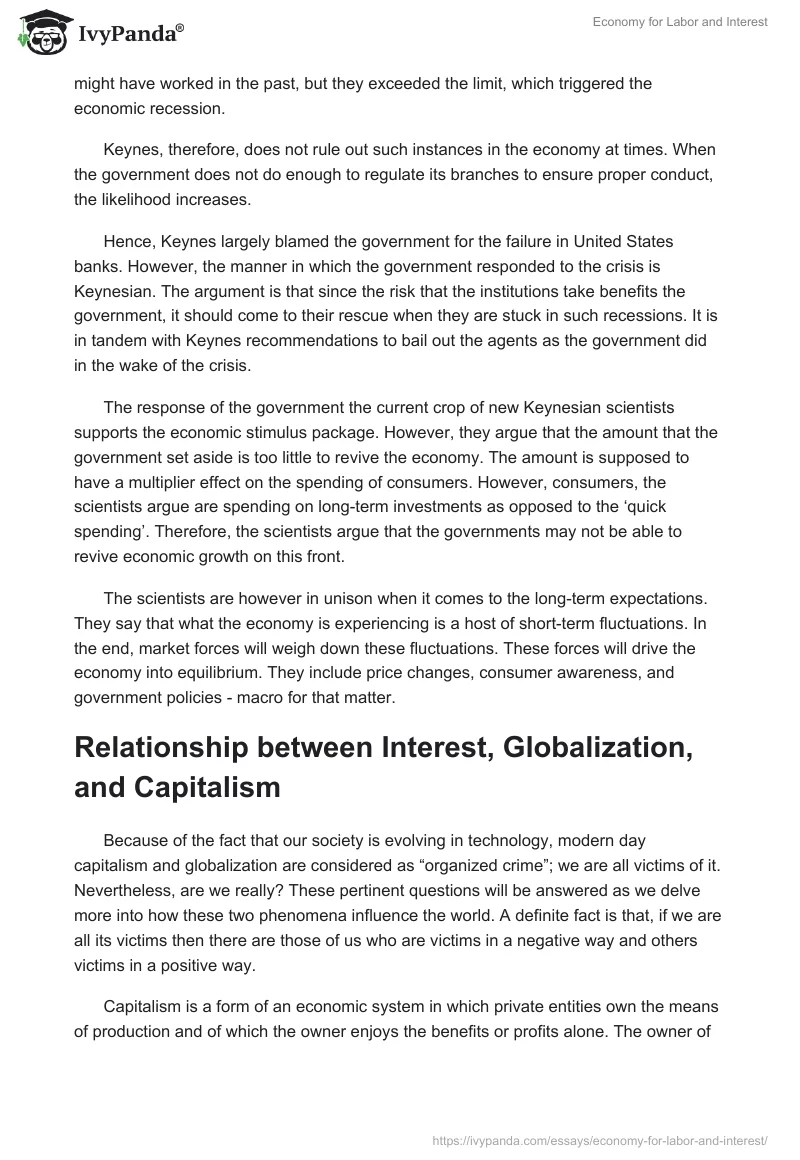 Economy for Labor and Interest. Page 2