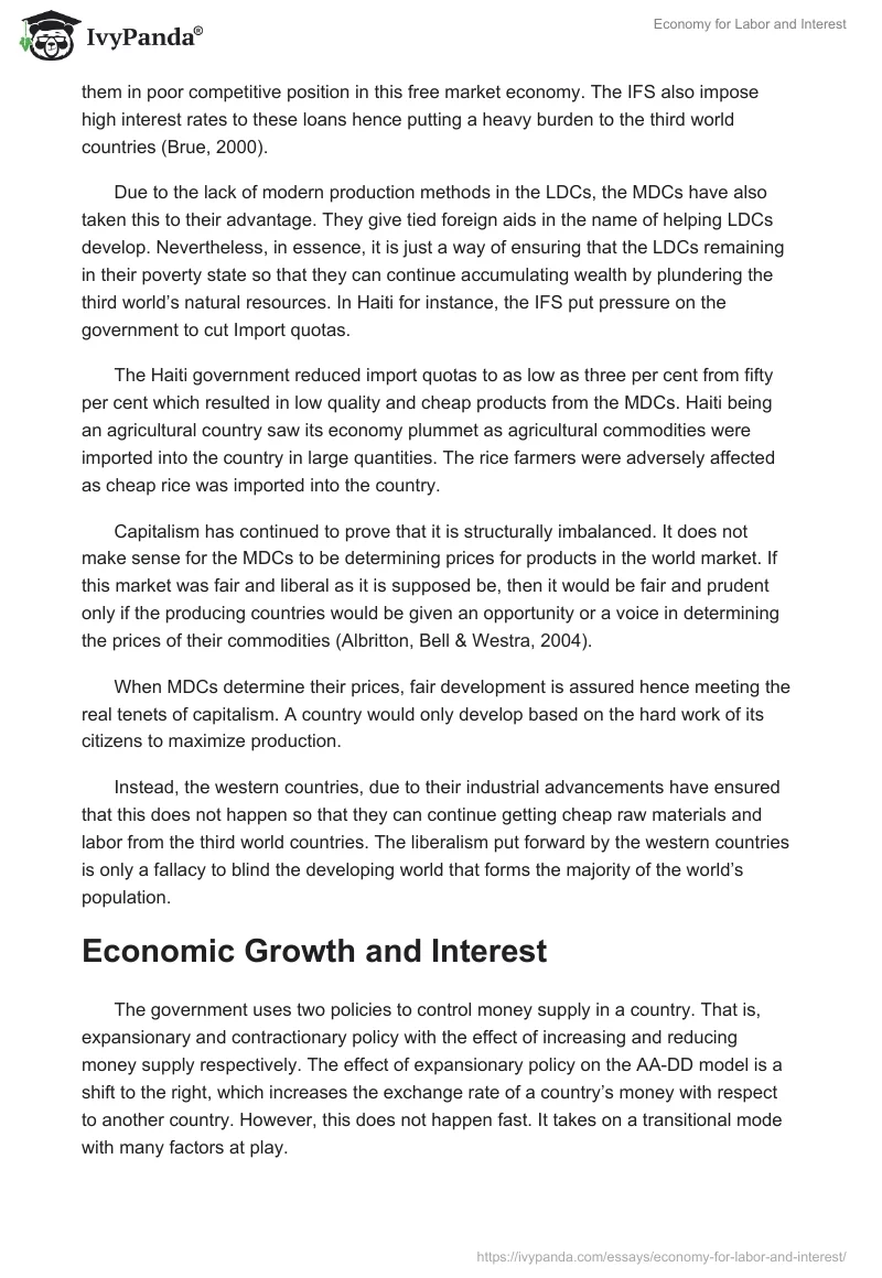 Economy for Labor and Interest. Page 5
