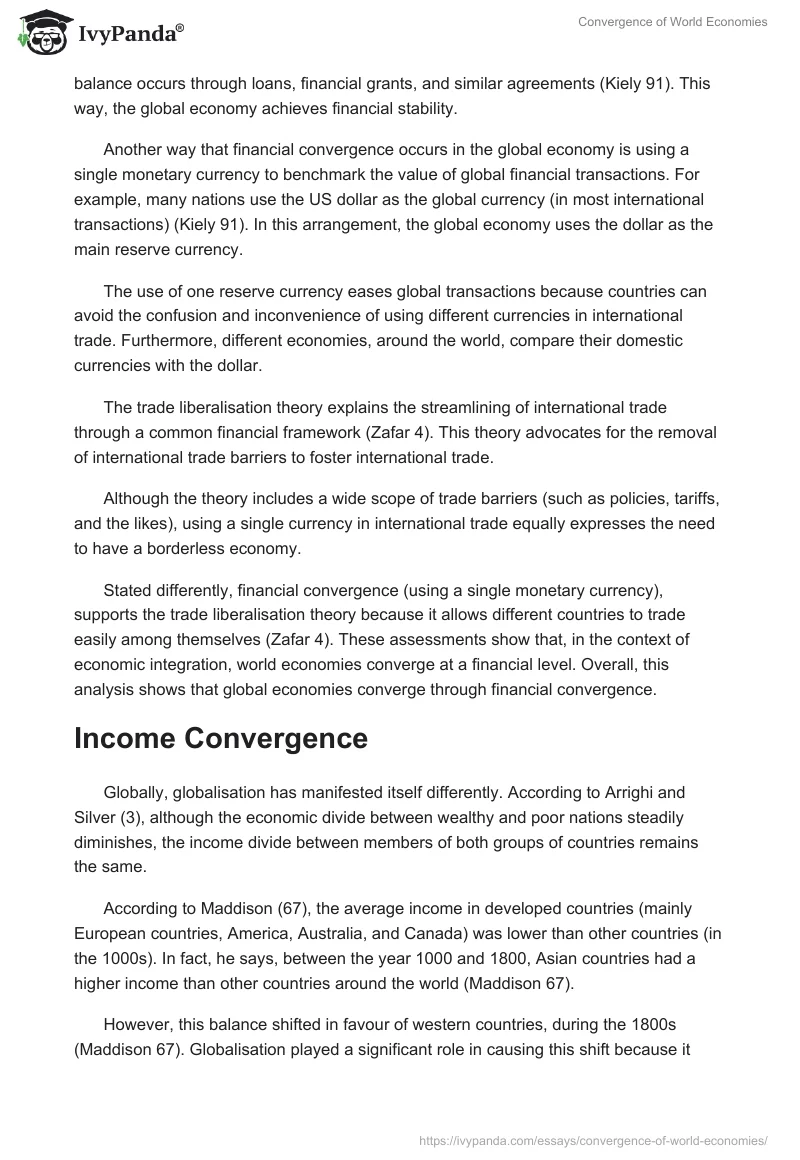 Convergence of World Economies. Page 2