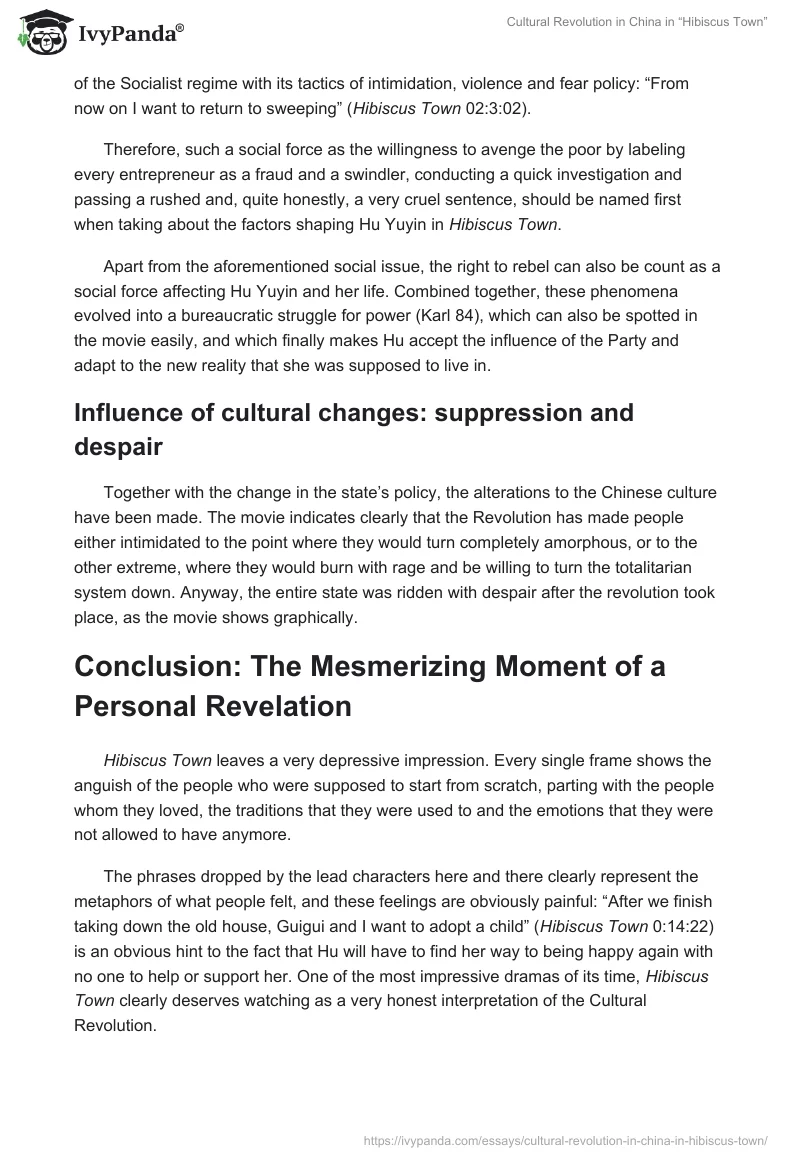 Cultural Revolution in China in “Hibiscus Town”. Page 4