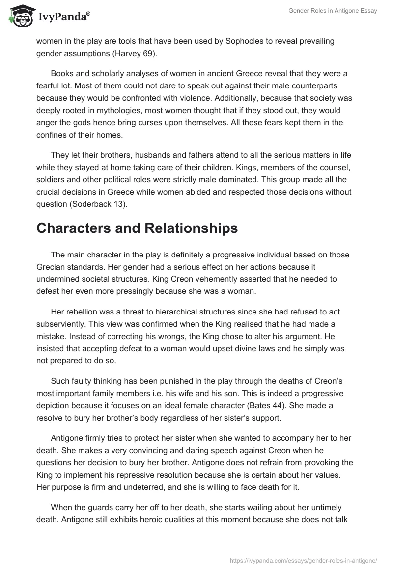 Main Features Of Creon's Character: [Essay Example], 864 words GradesFixer