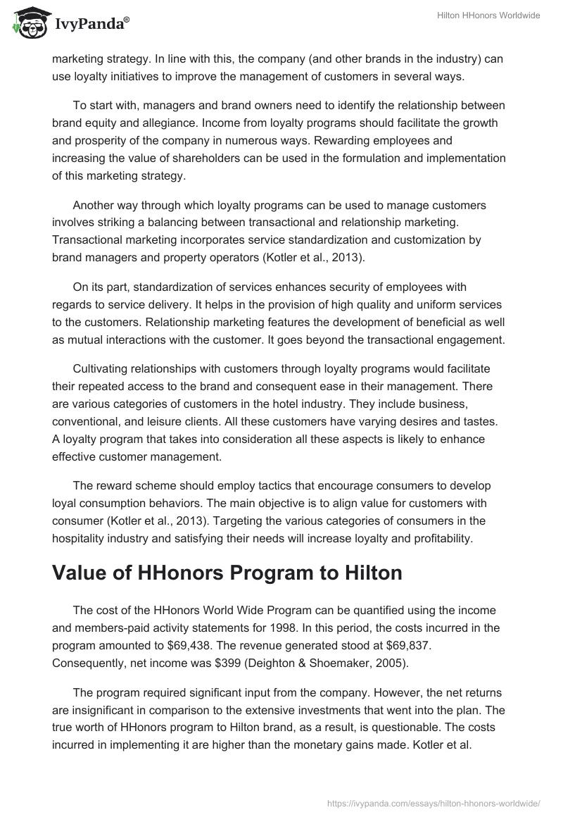 Hilton HHonors Worldwide. Page 2
