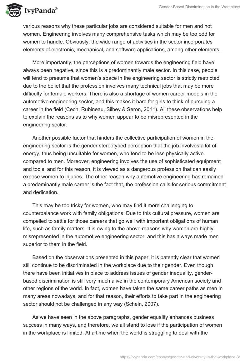 Gender-Based Discrimination in the Workplace. Page 4