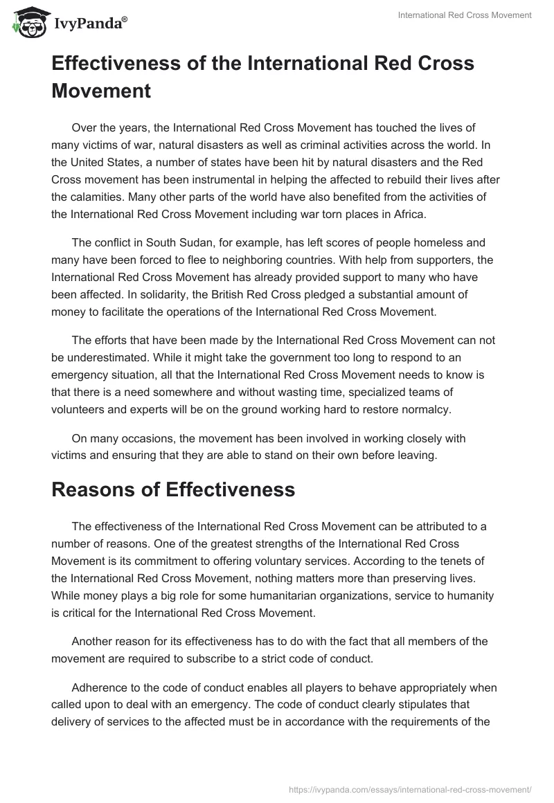 International Red Cross Movement. Page 3