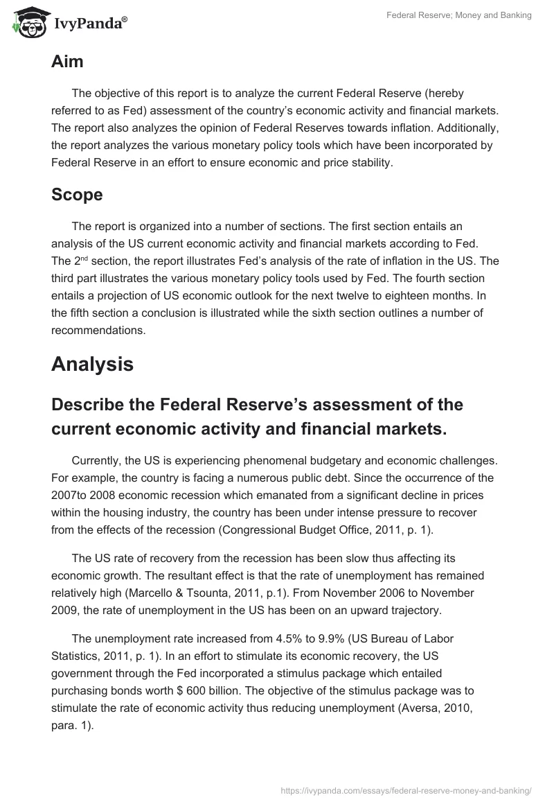 Federal Reserve; Money and Banking. Page 2