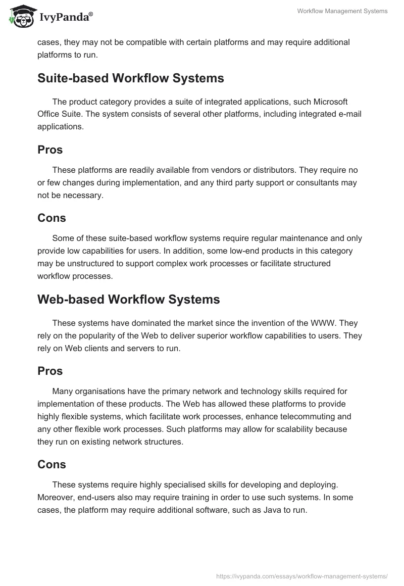 Workflow Management Systems. Page 4