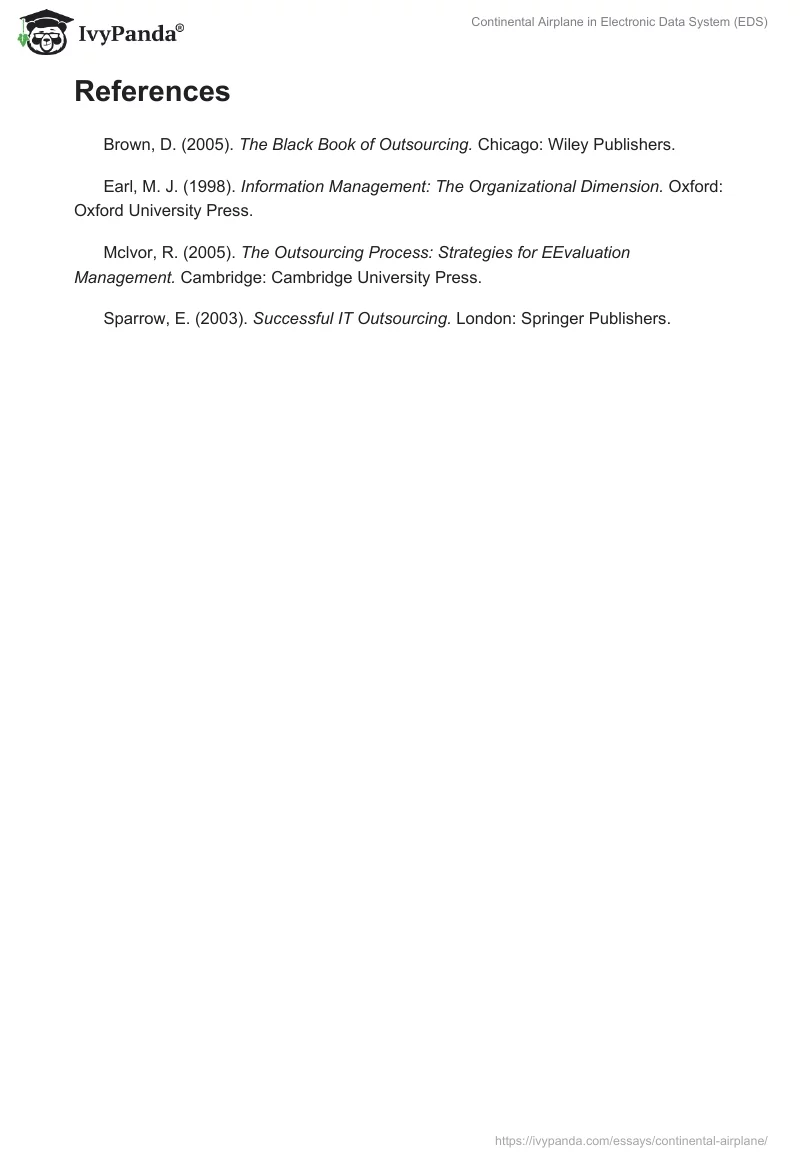 Continental Airplane in Electronic Data System (EDS) . Page 4