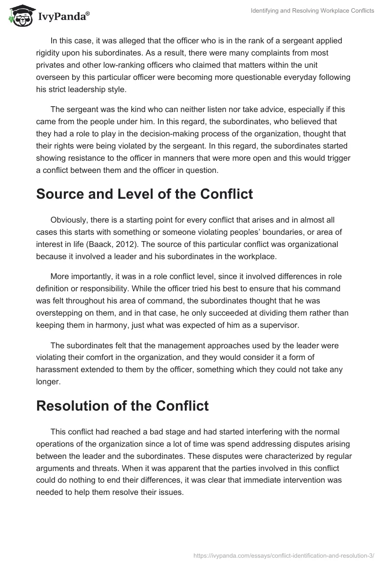 Identifying and Resolving Workplace Conflicts. Page 2