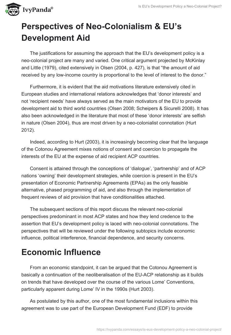 Is EU’s Development Policy a Neo-Colonial Project?. Page 4