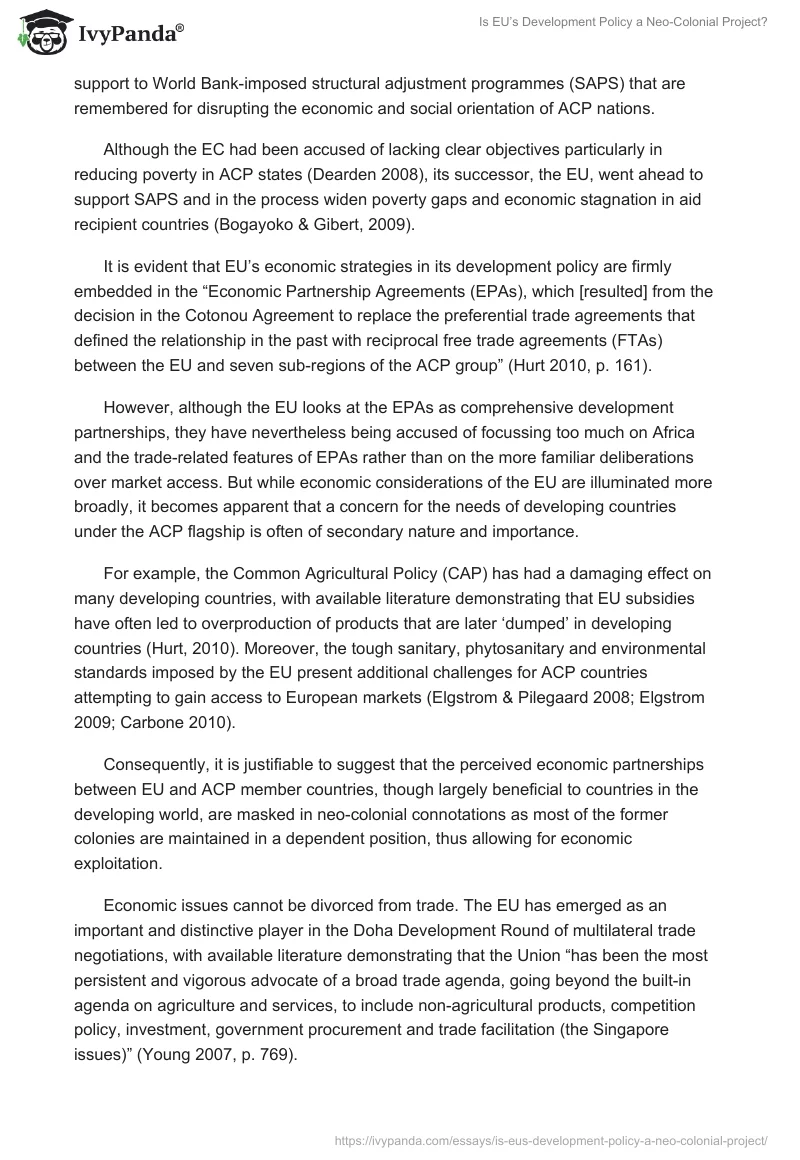Is EU’s Development Policy a Neo-Colonial Project?. Page 5