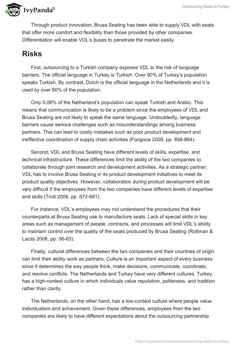 Outsourcing Seats to Turkey. Page 4