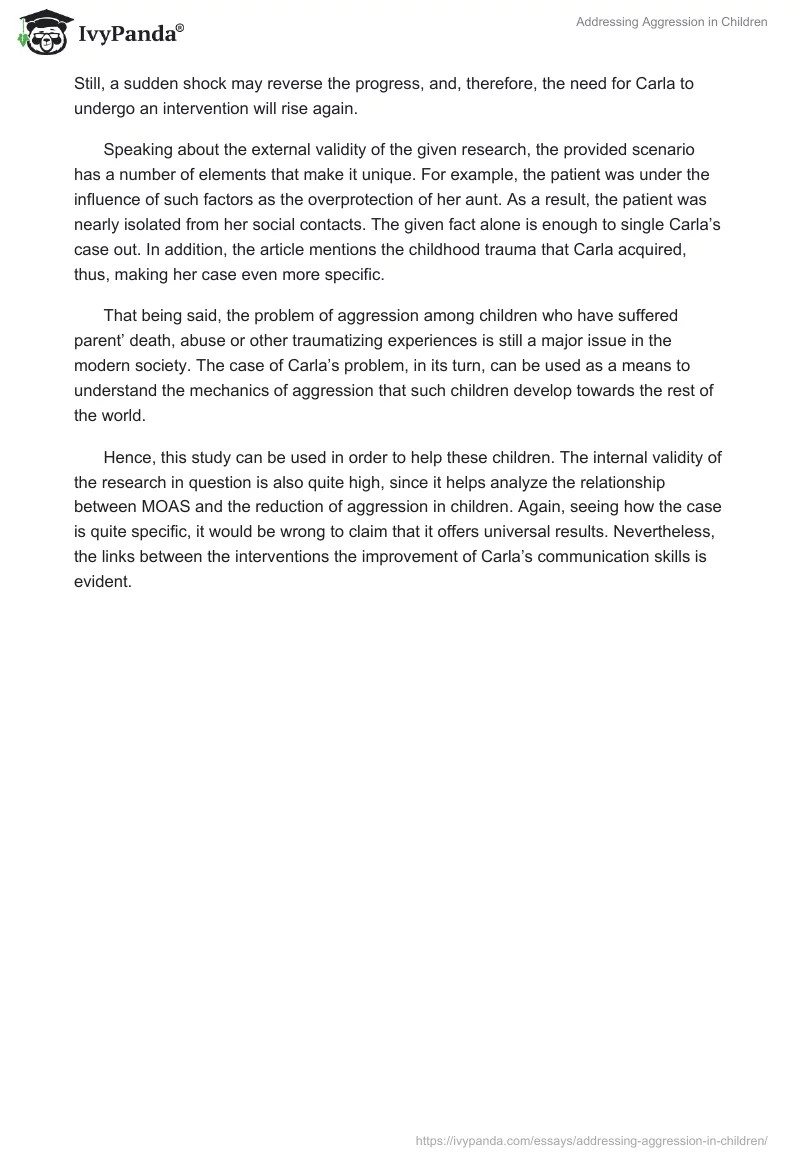 Addressing Aggression in Children. Page 2