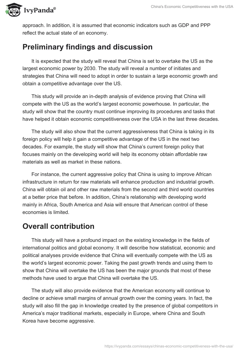 China's Economic Competitiveness With the USA. Page 4