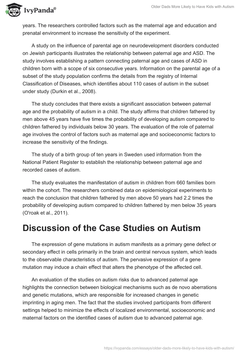 Older Dads More Likely to Have Kids With Autism. Page 2