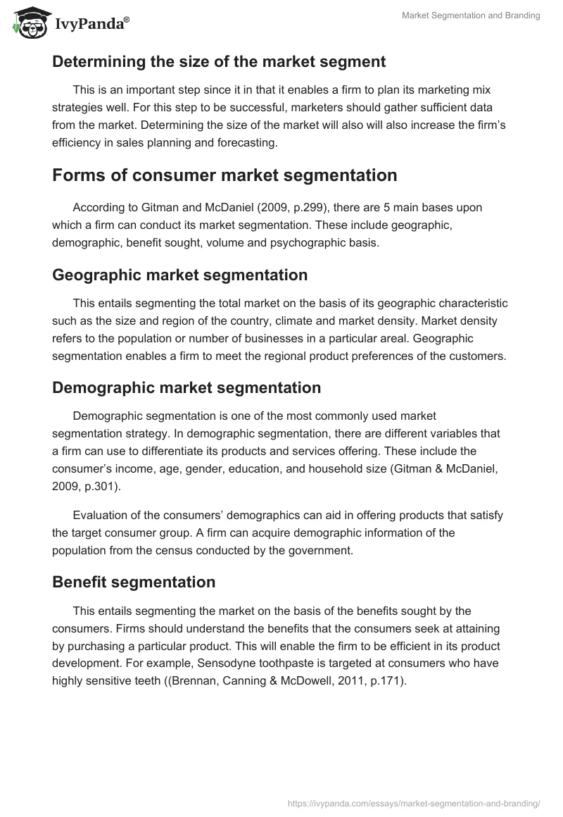 Market Segmentation and Branding. Page 5