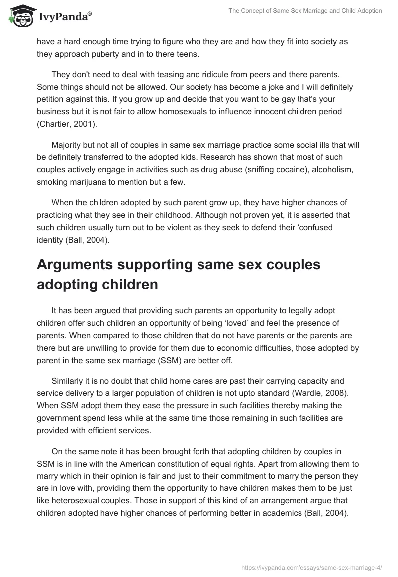 The Concept of Same Sex Marriage and Child Adoption. Page 3