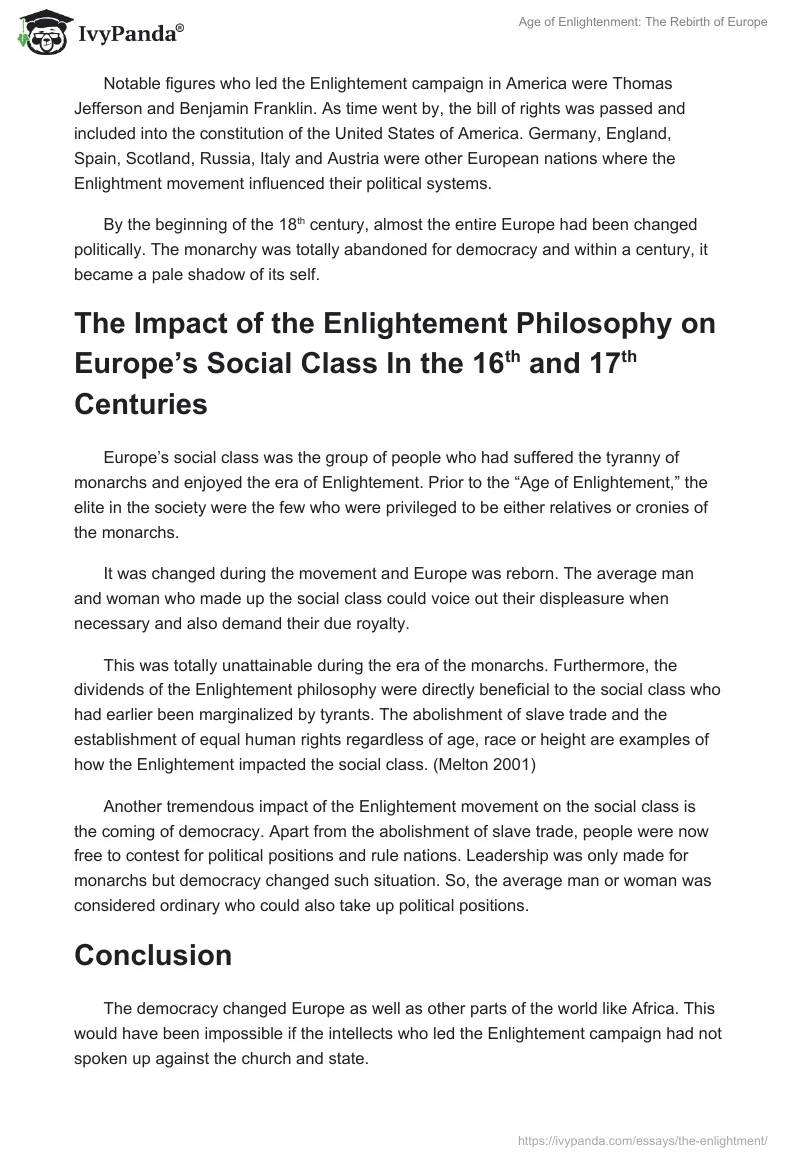 Age of Enlightenment: The Rebirth of Europe. Page 4
