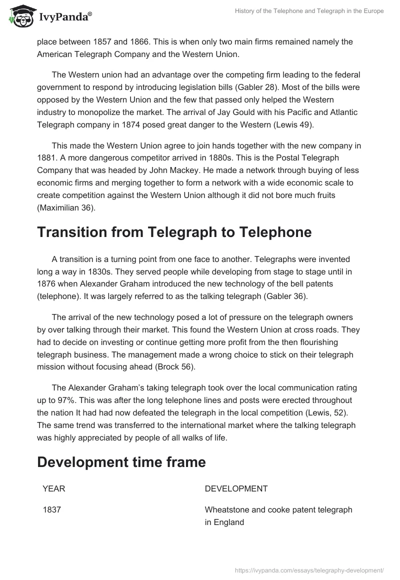 History of the Telephone and Telegraph in the Europe. Page 2