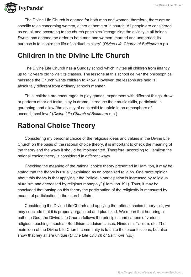 The Divine Life Church. Page 2