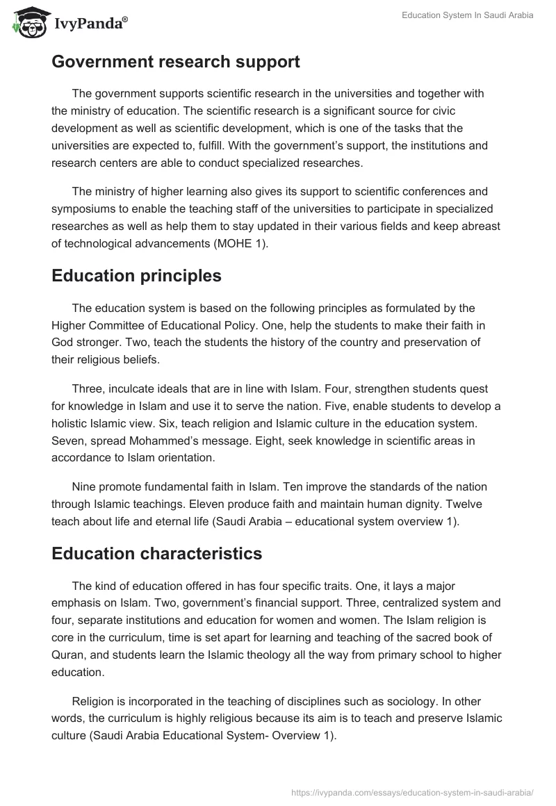 Education System In Saudi Arabia. Page 4