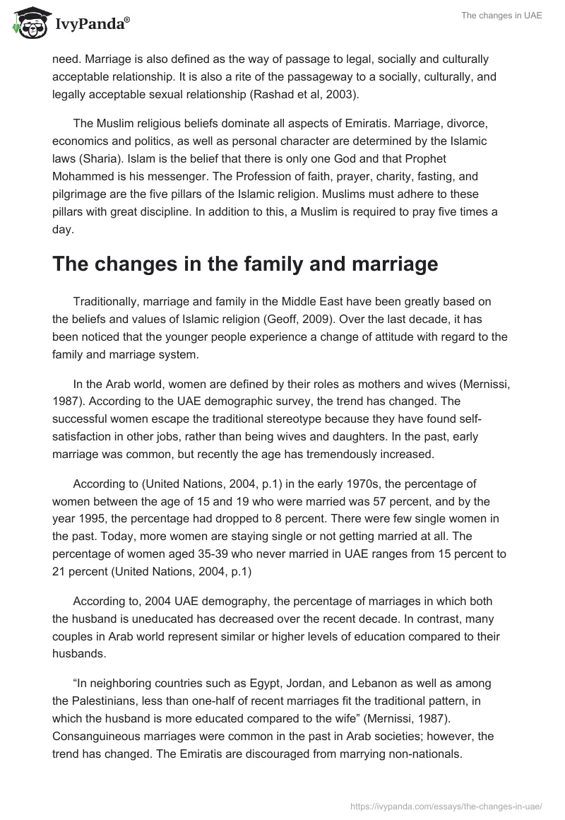 The changes in UAE. Page 2