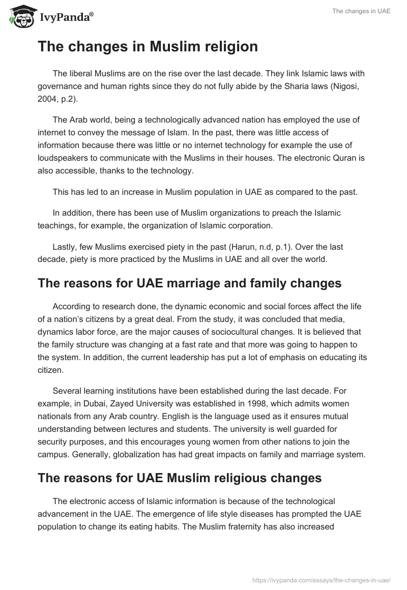 The changes in UAE. Page 3