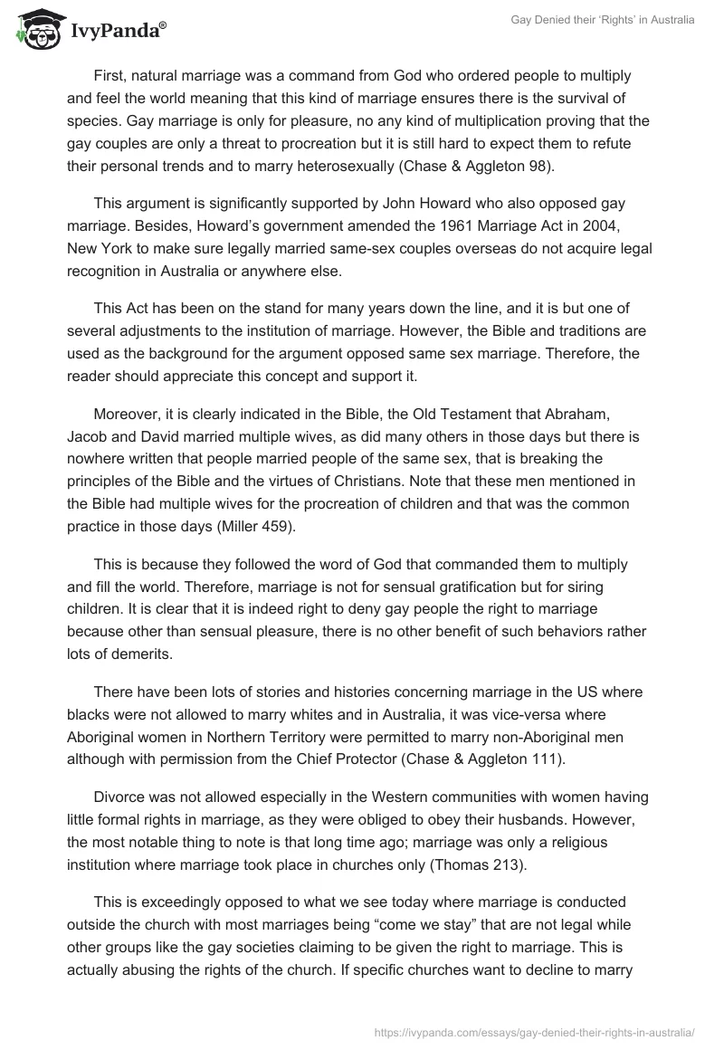 Gay Denied their ‘Rights’ in Australia. Page 2